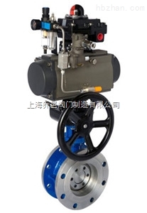 D643H气动硬密封法兰式蝶阀