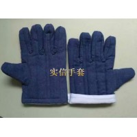 蓝棉手套,劳动布棉手套,牛仔布棉手套，油田棉手套
