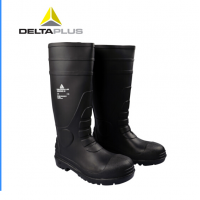 代尔塔劳保鞋雨鞋 高帮安全鞋 耐酸碱 PVC防水防滑雨靴