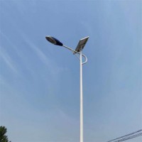 沧州6米80瓦LED太阳能路灯道路太阳能灯热镀锌路灯杆