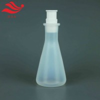 PFA三角瓶表面光滑PFA锥形瓶平底设计稳定性强PFA反应瓶